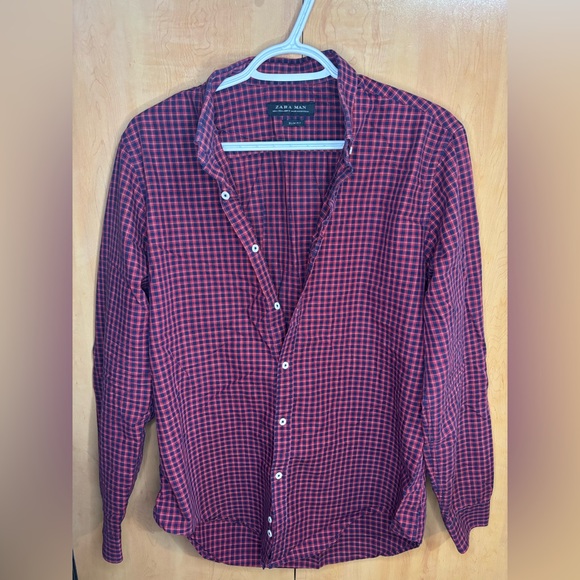 Men’s button down shirt with elbow pads, Size large, Zara Man - Picture 2 of 5